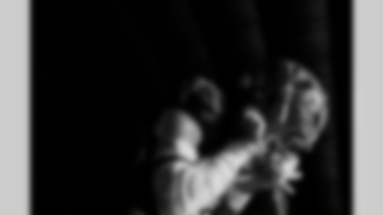 Atlanta Falcons cornerback Natrone Brooks #35 in the tunnel before the Week 17 Game against the Los Angeles Rams at Mercedes-Benz Stadium in Atlanta, Georgia on Monday, December 29, 2025. (Photo by AJ Reynolds/Atlanta Falcons)