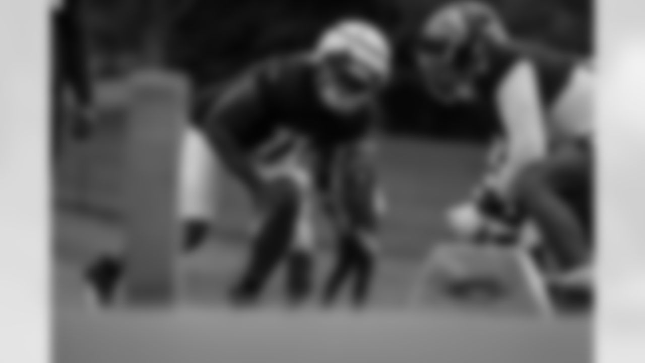 Atlanta Falcons edge rusher Jalon Walker #11 during practice at Atlanta Falcons Training Facility in Flowery Branch, Georgia, on Thursday, October 30, 2025. (Photo by Taylor McLaughlin/Atlanta Falcons)