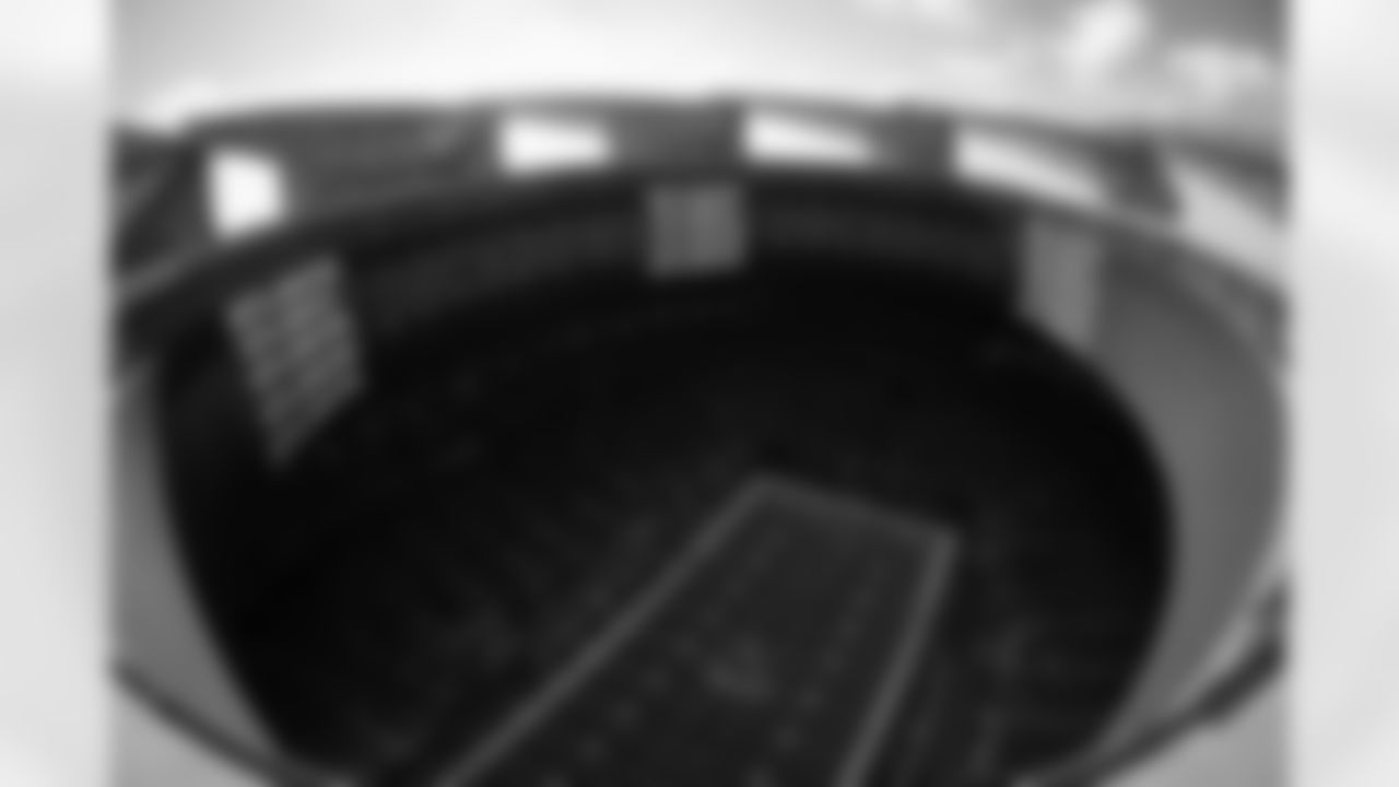 A general view of a touchdown from the roof during the Week 11 Game against the Carolina Panthers at Mercedes-Benz Stadium in Atlanta, Georgia on Sunday, November 16, 2025. (Photo by Brandon Magnus/Atlanta Falcons)