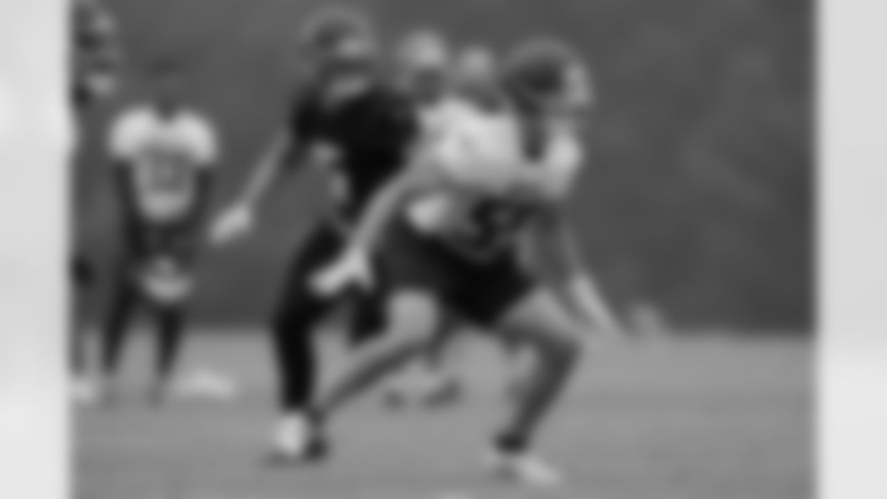 Atlanta Falcons linebacker Kaden Elliss #55 during a Phase three practice at Atlanta Falcons Training Facility in Flowery Branch, Georgia, on Tuesday, May 27, 2025. (Photo by Jay Bendlin/Atlanta Falcons)