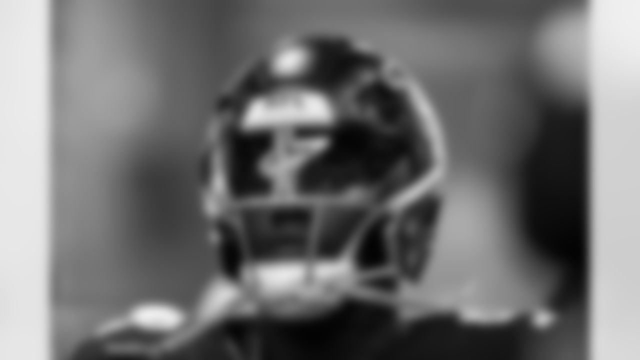 Atlanta Falcons linebacker Khalid Kareem #92 before the Preseason Game against the Dallas Cowboys at AT&T Stadium in Arlington, Texas on Friday, August 22, 2025. (Photo by Jay Bendlin/Atlanta Falcons)