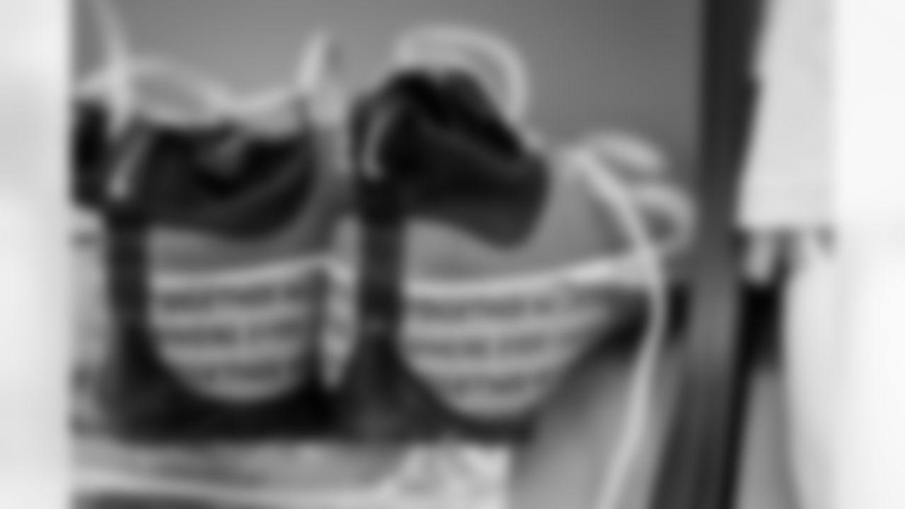 General view of equipment before the Week 12 Game against the New Orleans Saints at Caesars Superdome in New Orleans, Louisiana on Sunday, November 23, 2025. (Photo by Taylor McLaughlin/Atlanta Falcons)