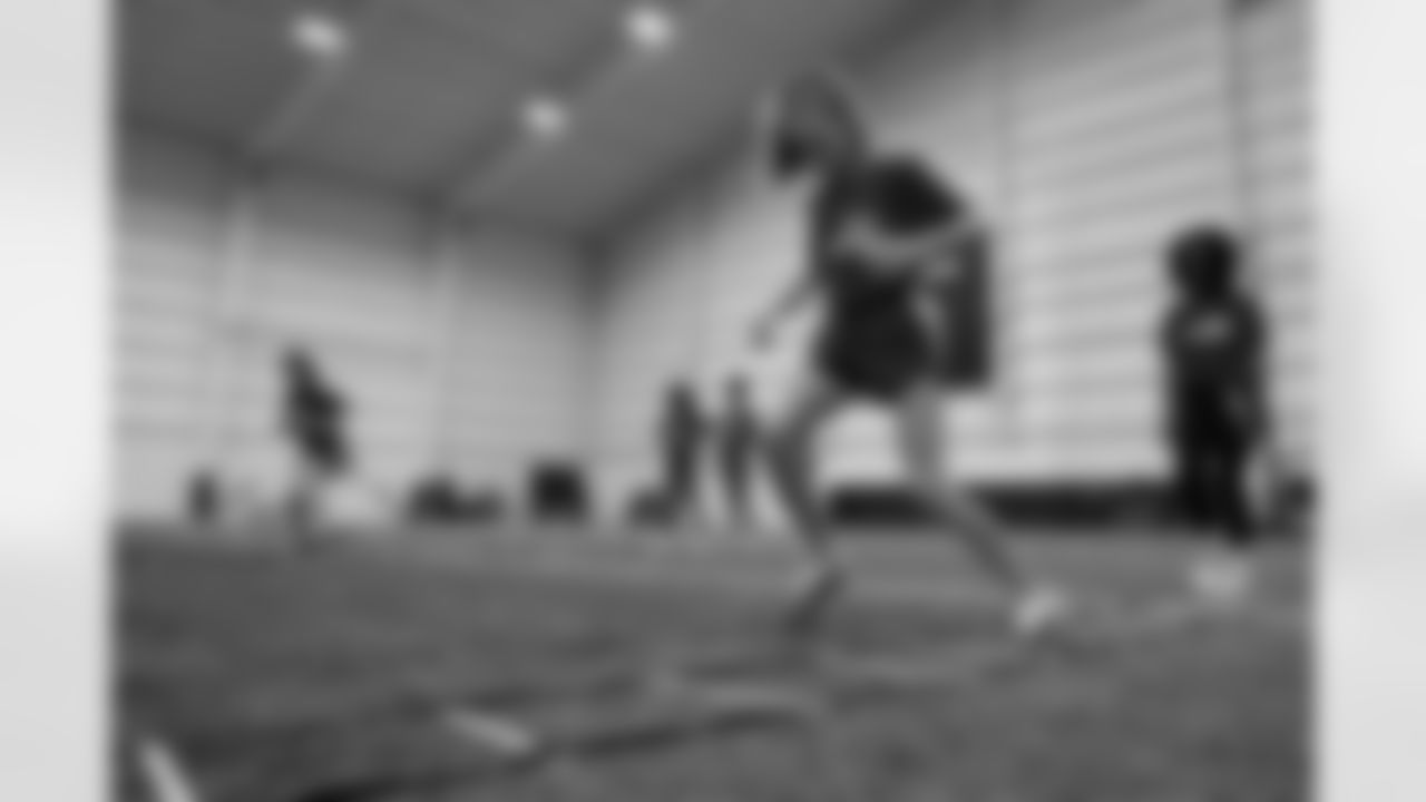 Scenes from the Atlanta Falcons Girls Flag Clinic at the Atlanta Falcons Training Facility in Flowery Branch, Ga. on Tuesday, February 17, 2026. (Photo by Kathryn Skeean/Atlanta Falcons)