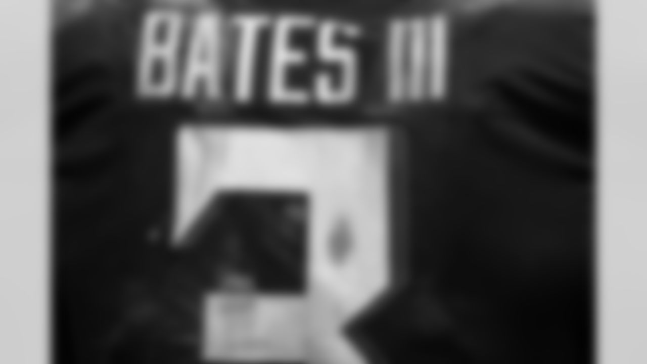 Atlanta Falcons safety Jessie Bates III #3 in the locker room after the Week 16 Game against the Arizona Cardinals at State Farm Stadium in Glendale, Arizona on Sunday, December 21, 2025. (Photo by Jay Bendlin/Atlanta Falcons)