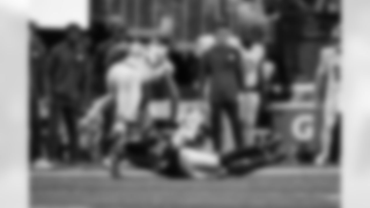 Atlanta Falcons safety Xavier Watts #31 makes a tackle during the Week 17 Game against the Los Angeles Rams at Mercedes-Benz Stadium in Atlanta, Georgia on Monday, December 29, 2025. (Photo by Taylor McLaughlin/Atlanta Falcons)