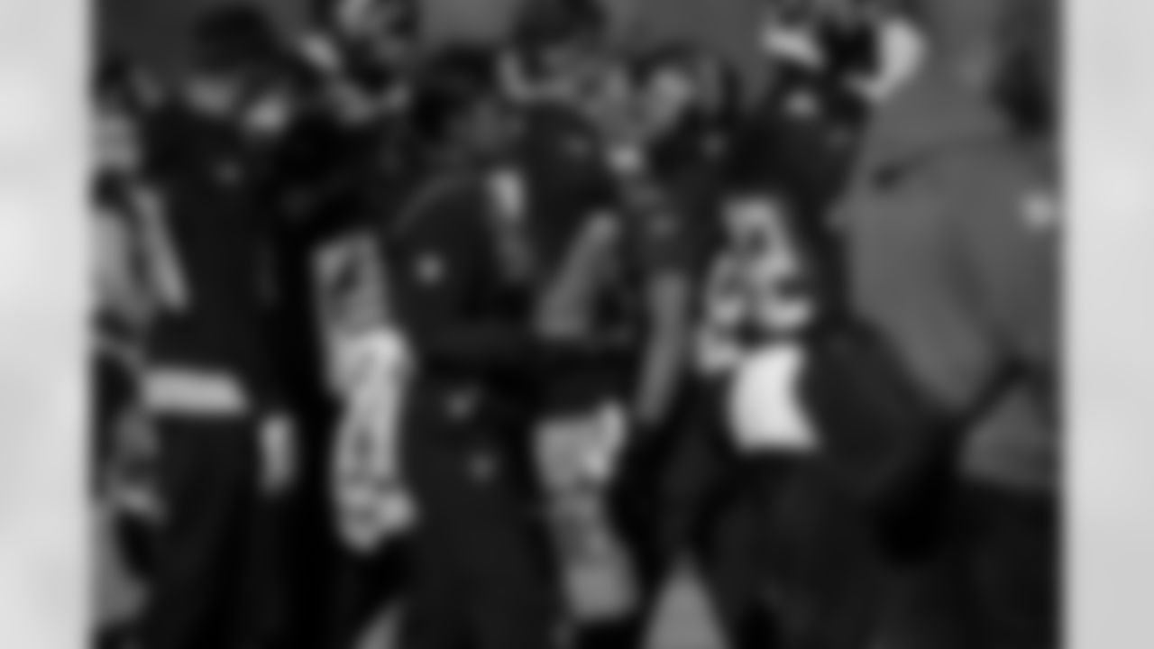 Atlanta Falcons staff during practice at Atlanta Falcons Training Facility in Flowery Branch, Georgia, on Thursday, January 1, 2026. (Photo by Taylor McLaughlin/Atlanta Falcons)