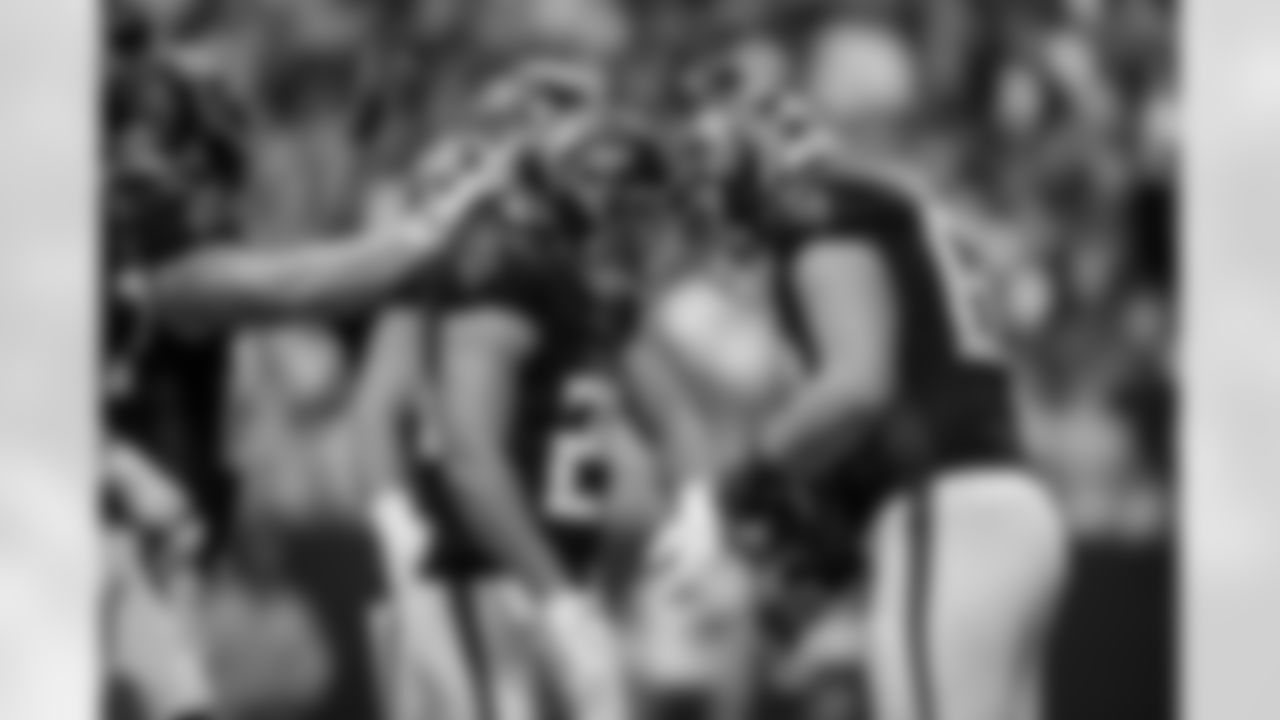 Atlanta Falcons running back Tyler Allgeier #25 scores a touchdown during the Week 11 Game against the Carolina Panthers at Mercedes-Benz Stadium in Atlanta, Georgia on Sunday, November 16, 2025. (Photo by Jay Bendlin/Atlanta Falcons)