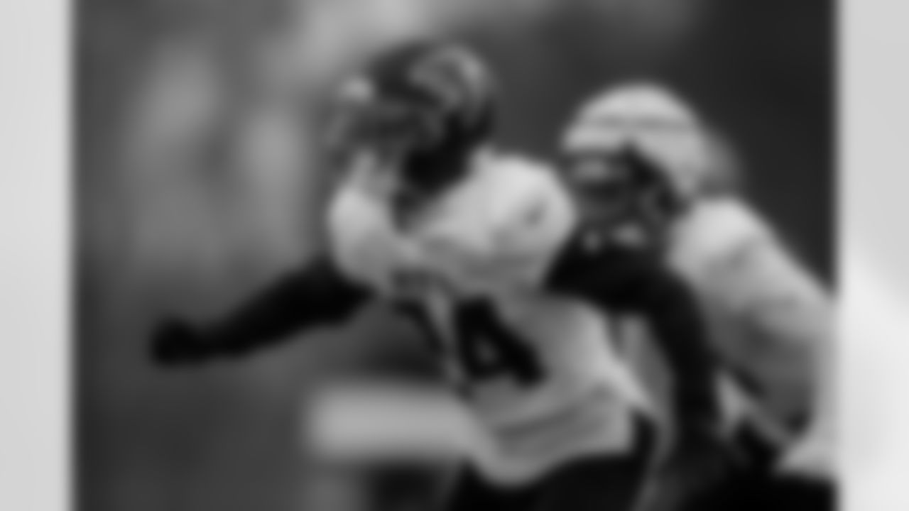 Atlanta Falcons cornerback A.J. Terrell Jr. #24 during practice at Atlanta Falcons Training Facility in Flowery Branch, Georgia, on Thursday, December 4, 2025. (Photo by Taylor McLaughlin/Atlanta Falcons)