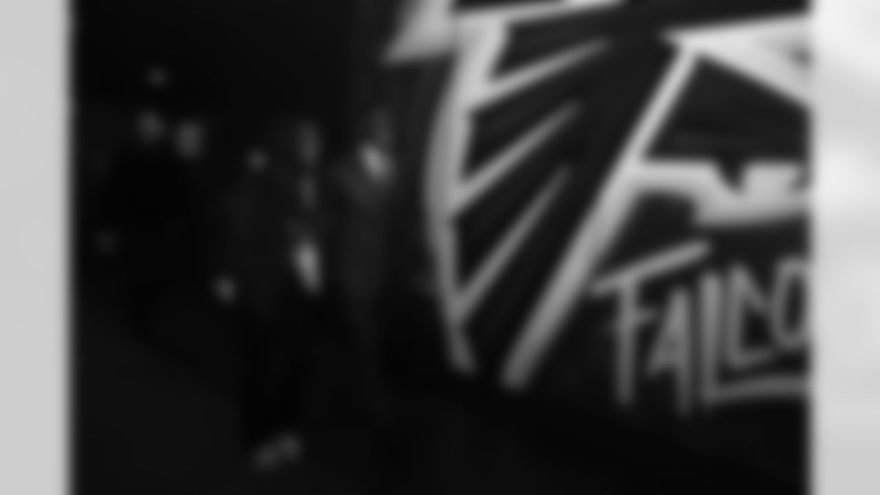 Atlanta Falcons head coach Raheem Morris arrives prior to the Week 10 Game against the Indianapolis Colts at Olympic Stadium in Berlin, Germany on Sunday, November 9, 2025. (Photo by Taylor McLaughlin/Atlanta Falcons)