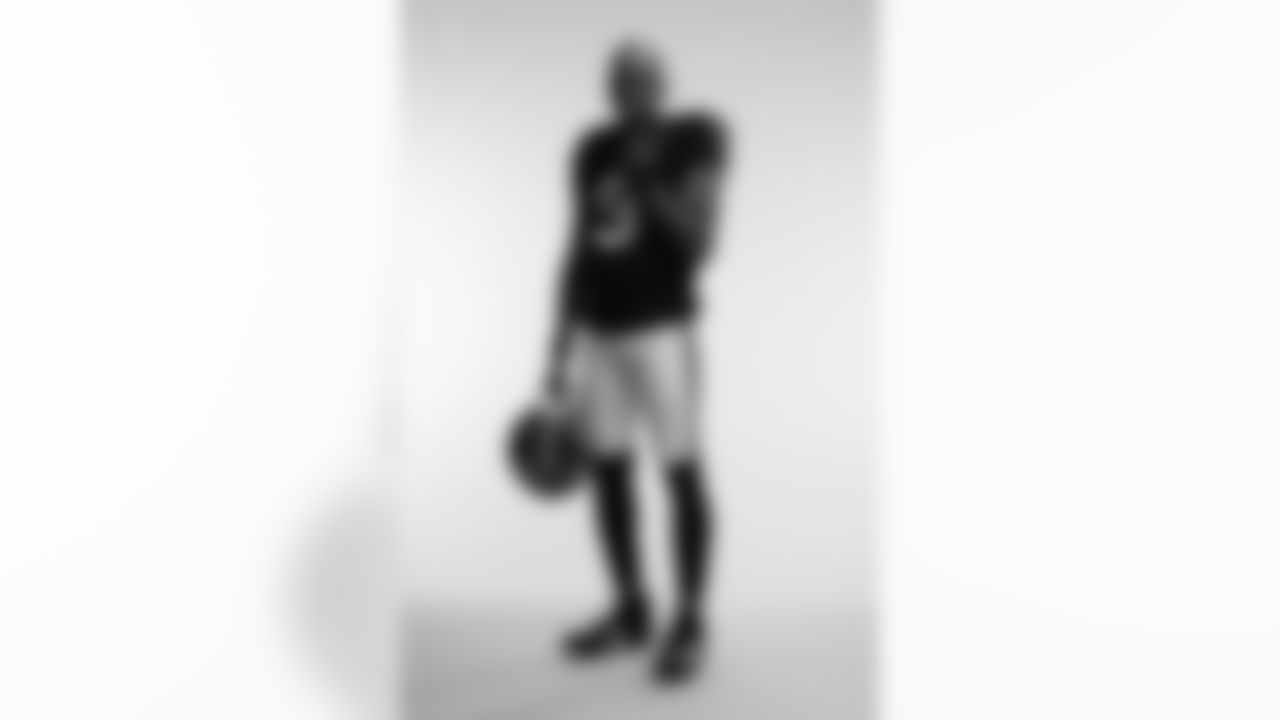 Atlanta Falcons quarterback Michael Penix Jr. #9 poses for a photo during Throwback Creative Days at the Atlanta Falcons Training Facility in Flowery Branch, Ga. on Wednesday, May 7, 2025. (Photo by Jay Bendlin/Atlanta Falcons)