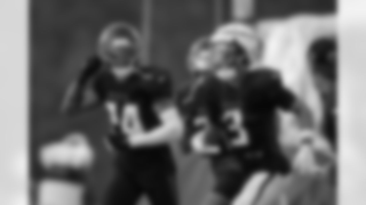 Atlanta Falcons cornerback A.J. Terrell Jr. #24 during practice at Atlanta Falcons Training Facility in Flowery Branch, Georgia, on Thursday, November 20, 2025. (Photo by Jay Bendlin/Atlanta Falcons)