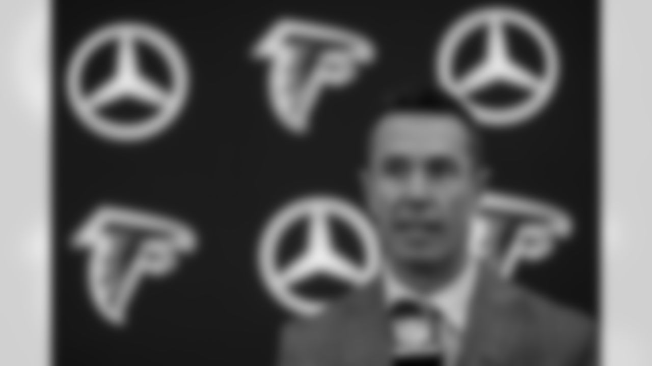 Scenes from the Kevin Stefanski Introductory Press Conference at Mercedes-Benz Stadium in Atlanta, Ga. on Tuesday, January 27, 2026. (Photo by Jay Bendlin/Atlanta Falcons)