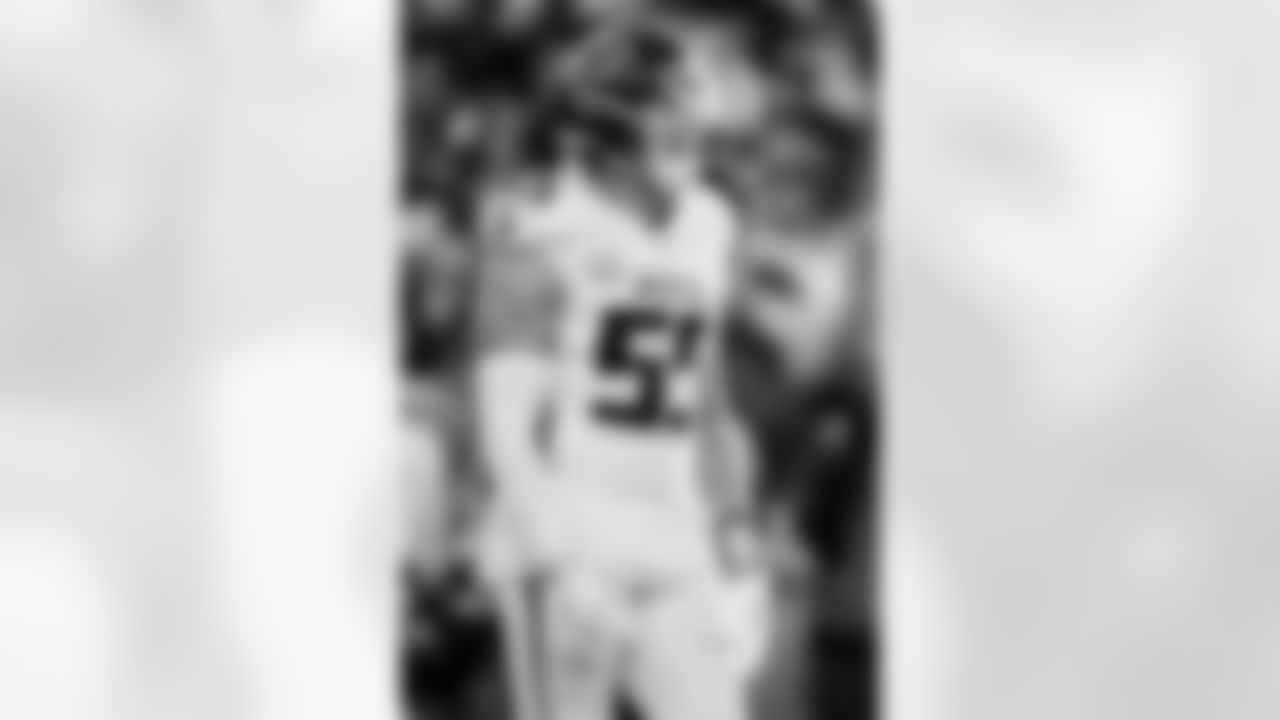 Atlanta Falcons linebacker Kaden Elliss #55 looks on during the third quarter of the Week 9 Game against the New England Patriots at Gillette Stadium in Foxborough, Massachusetts on Sunday, November 2, 2025. (Photo by Taylor McLaughlin/Atlanta Falcons)