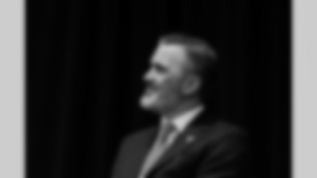 Scenes from the Town Hall with Kevin Stefanski and Matt Ryan at Mercedes-Benz Stadium in Atlanta, Ga. on Tuesday, January 27, 2026. (Photo by Jay Bendlin/Atlanta Falcons)