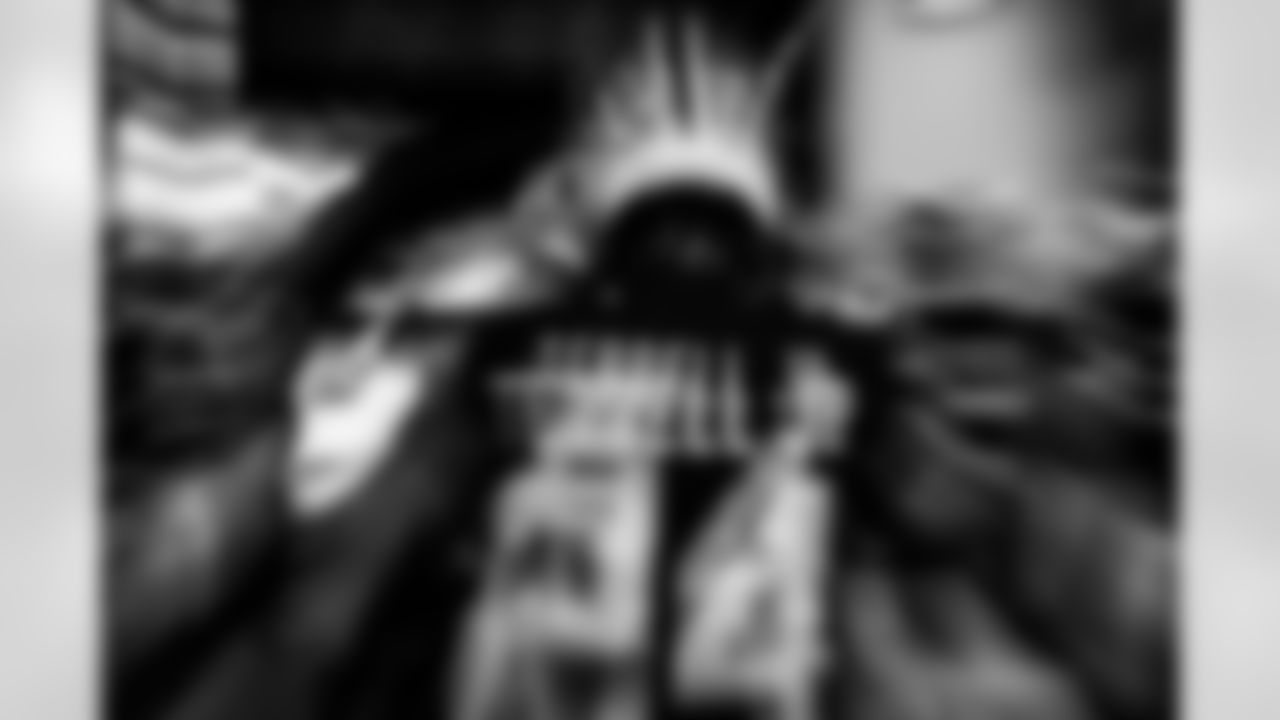 Atlanta Falcons cornerback A.J. Terrell Jr. #24 walks out to warm ups before the Week 17 Game against the Los Angeles Rams at Mercedes-Benz Stadium in Atlanta, Georgia on Monday, December 29, 2025. (Photo by Taylor McLaughlin/Atlanta Falcons)