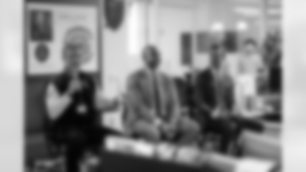 Scenes from the Town Hall with Ian Cunningham and Matt Ryan at Mercedes-Benz Stadium in Atlanta, Ga. on Tuesday, February 3, 2026. (Photo by Taylor McLaughlin/Atlanta Falcons)