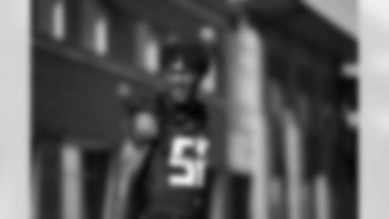 Atlanta Falcons edge rusher Leonard Floyd #56 during Back Together Saturday during 2025 AT&T Training Camp at the Atlanta Falcons Training Facility in Flowery Branch, Ga. On Saturday, July 26, 2025. (Photo by Jay Bendlin/Atlanta Falcons)