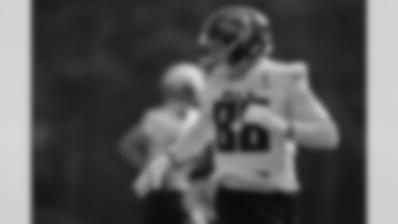 Atlanta Falcons tight end Nikola Kalinic #88 during practice at AT&T Training Camp at Atlanta Falcons Training Facility in Flowery Branch, Georgia, on Thursday, July 24, 2025. (Photo by Jay Bendlin/Atlanta Falcons)
