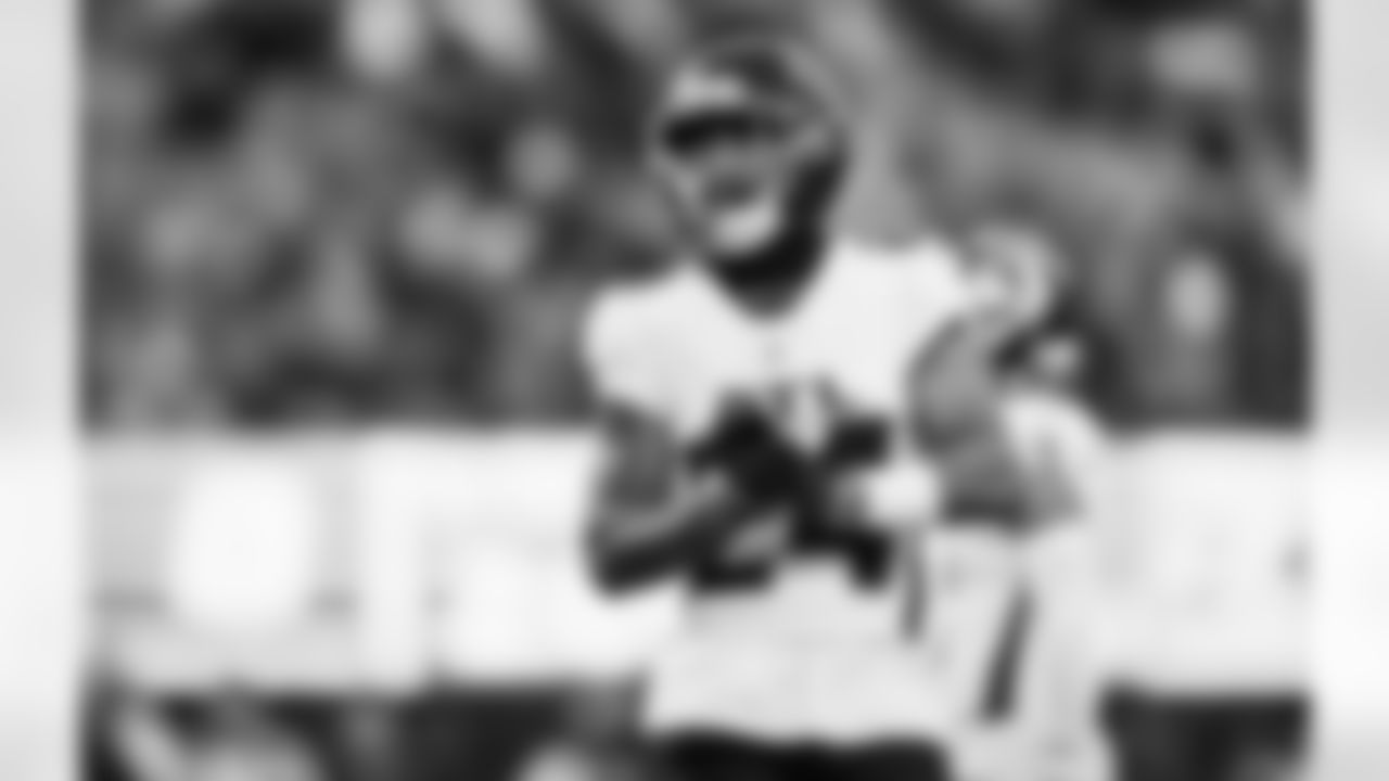 Atlanta Falcons cornerback A.J. Terrell #24 looks on during the first quarter of the Week 13 Game against the New York Jets at Metlife Stadium in East Rutherford, New Jersey on Sunday, November 30, 2025. (Photo by Caean Couto/Atlanta Falcons)