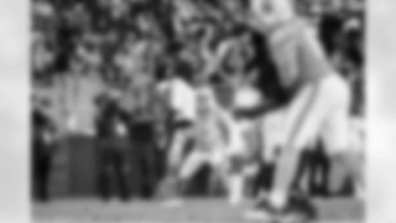 Atlanta Falcons cornerback Dee Alford #20 intercepts the ball during the Week 15 Game against the Tampa Bay Buccaneers at Raymond James Stadium in Tampa, Florida on Thursday, December 11, 2025. (Photo by Jay Bendlin/Atlanta Falcons)