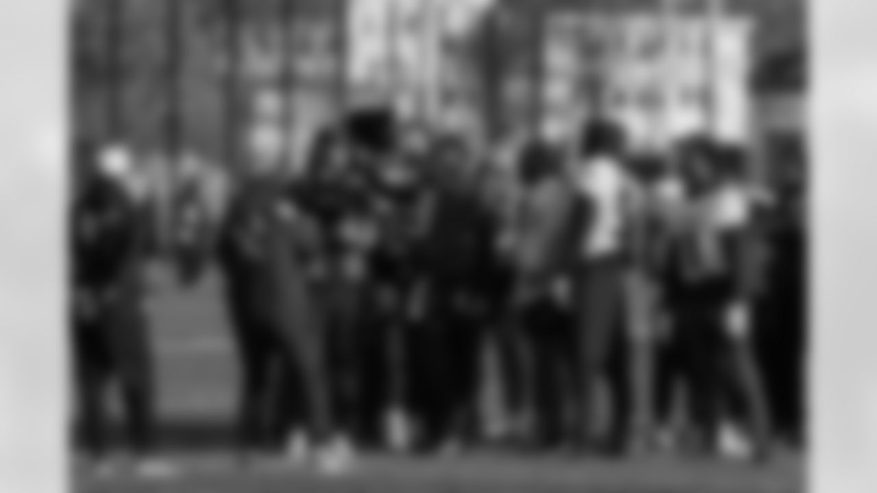 Atlanta Falcons quarterback Michael Penix Jr. #9 during practice at the FC Union Berlin Training Facility in Berlin, Germany on Friday, November 7, 2025. (Photo by Taylor McLaughlin/Atlanta Falcons)