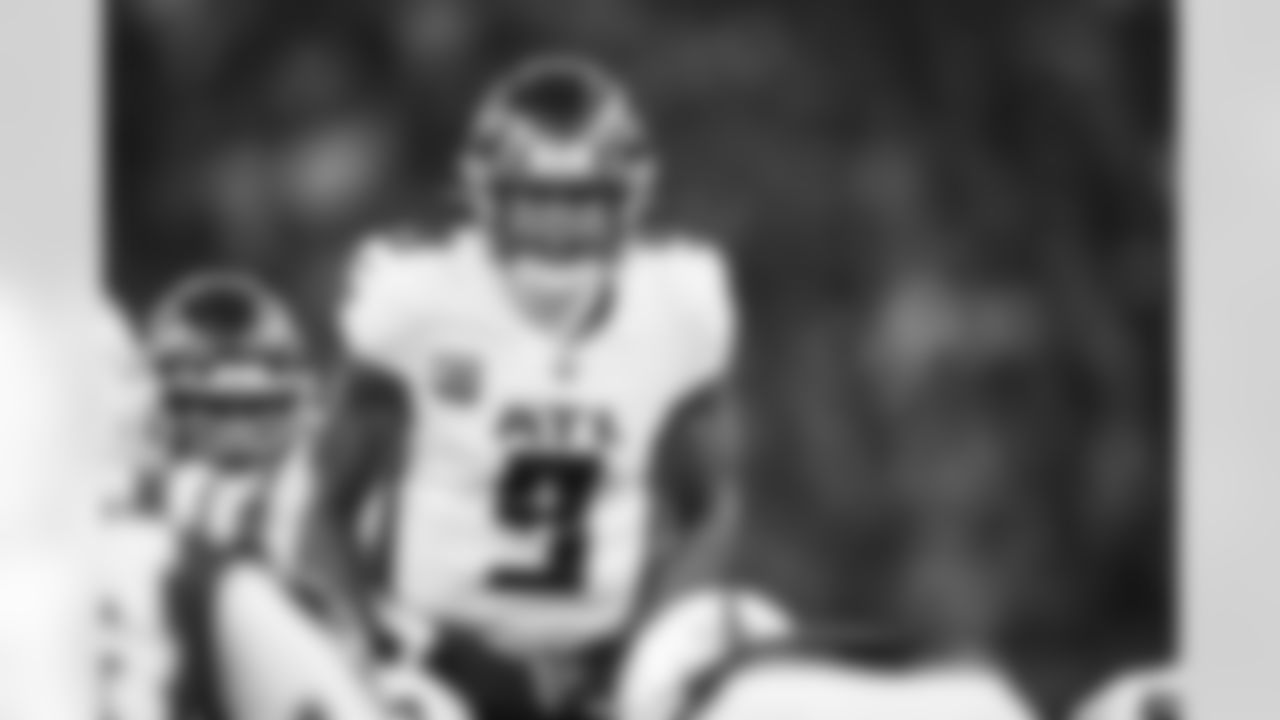 Atlanta Falcons quarterback Michael Penix Jr. #9 during the Week 10 Game against the Indianapolis Colts at Olympic Stadium in Berlin, Germany on Sunday, November 9, 2025. (Photo by Brandon Magnus/Atlanta Falcons)