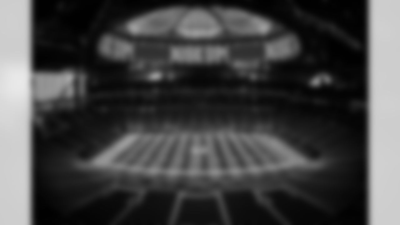 A general view of the field before the Week 6 Game against the Buffalo Bills at Mercedes-Benz Stadium in Atlanta, Georgia on Monday, October 13, 2025. (Photo by Jay Bendlin/Atlanta Falcons)