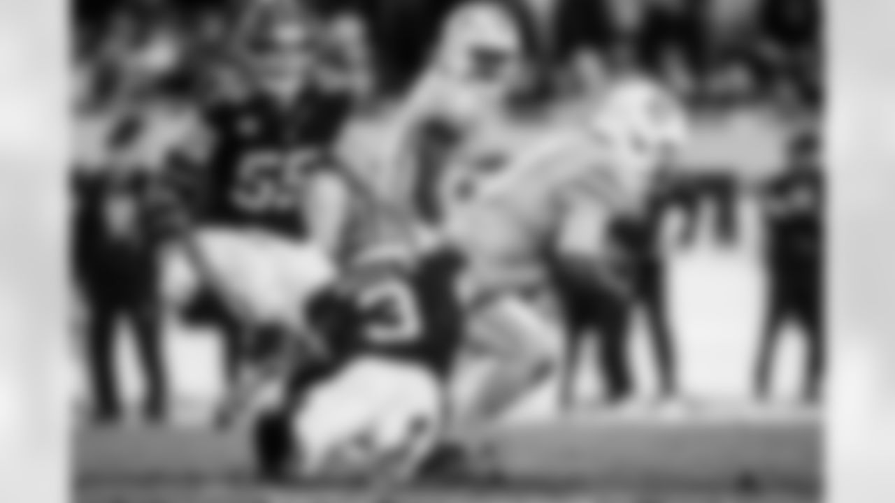 Atlanta Falcons safety Jessie Bates III #3 makes a tackle during the Week 15 Game against the Tampa Bay Buccaneers at Raymond James Stadium in Tampa, Florida on Thursday, December 11, 2025. (Photo by Jay Bendlin/Atlanta Falcons)