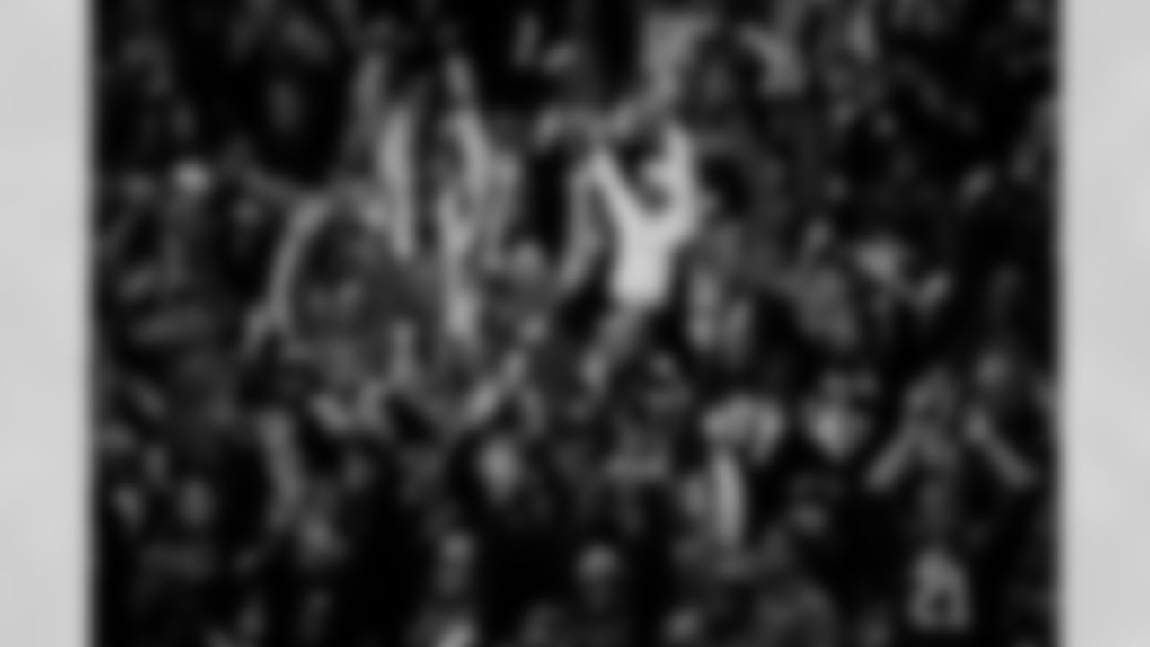 Fans to the wave during the Week 16 Game against the New York Giants at Mercedes-Benz Stadium in Atlanta, Georgia on Sunday, December 22, 2024. (Photo by Matthew Grimes/Atlanta Falcons)
