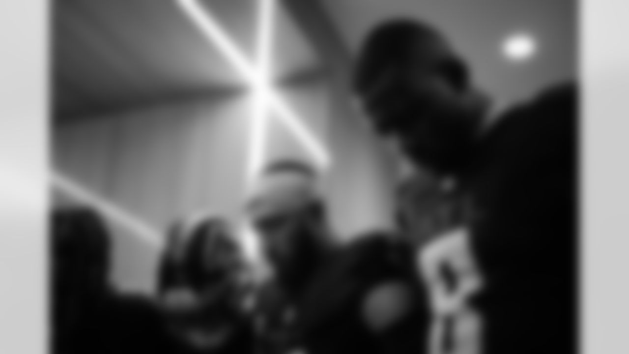 Atlanta Falcons safety Jessie Bates III #3 prepares in the locker room before the Week 18 Game against the New Orleans Saints at Mercedes-Benz Stadium in Atlanta, Georgia on Sunday, January 4, 2026. (Photo by Brandon Magnus/Atlanta Falcons)