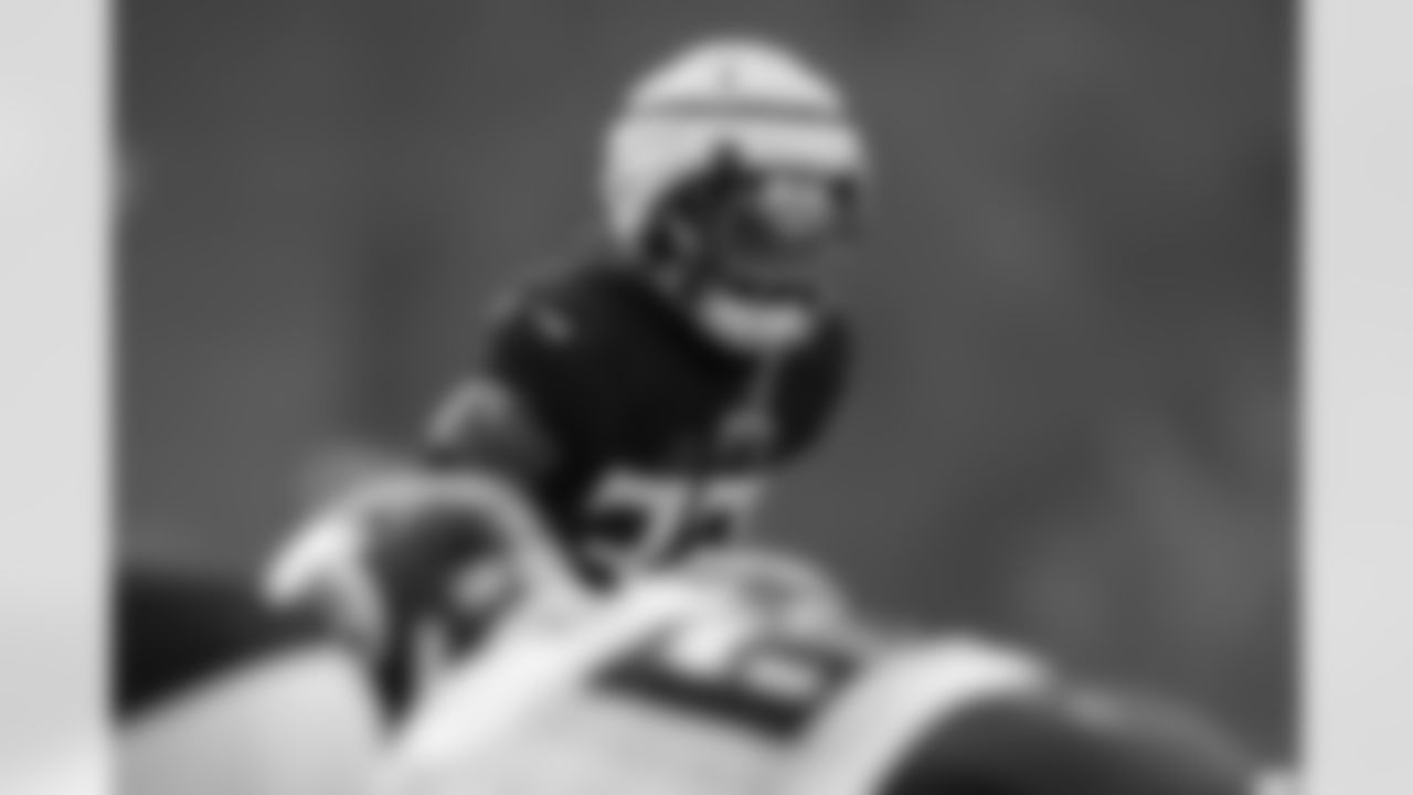 Atlanta Falcons defensive back Billy Bowman Jr. #33 during practice at Atlanta Falcons Training Facility in Flowery Branch, Georgia, on Thursday, November 20, 2025. (Photo by Jay Bendlin/Atlanta Falcons)