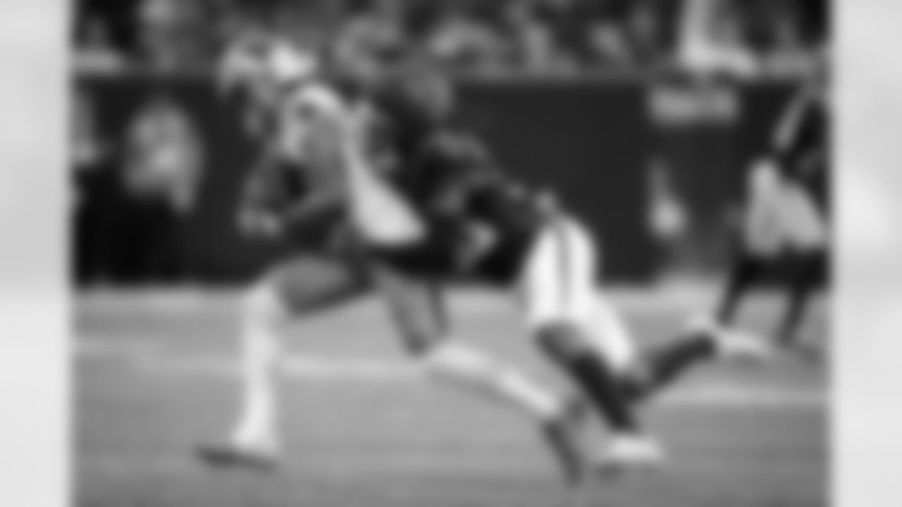 Atlanta Falcons inside linebacker Ronnie Harrison #36 makes a sack during the Week 11 Game against the Carolina Panthers at Mercedes-Benz Stadium in Atlanta, Georgia on Sunday, November 16, 2025. (Photo by Kevin Liles/Atlanta Falcons)