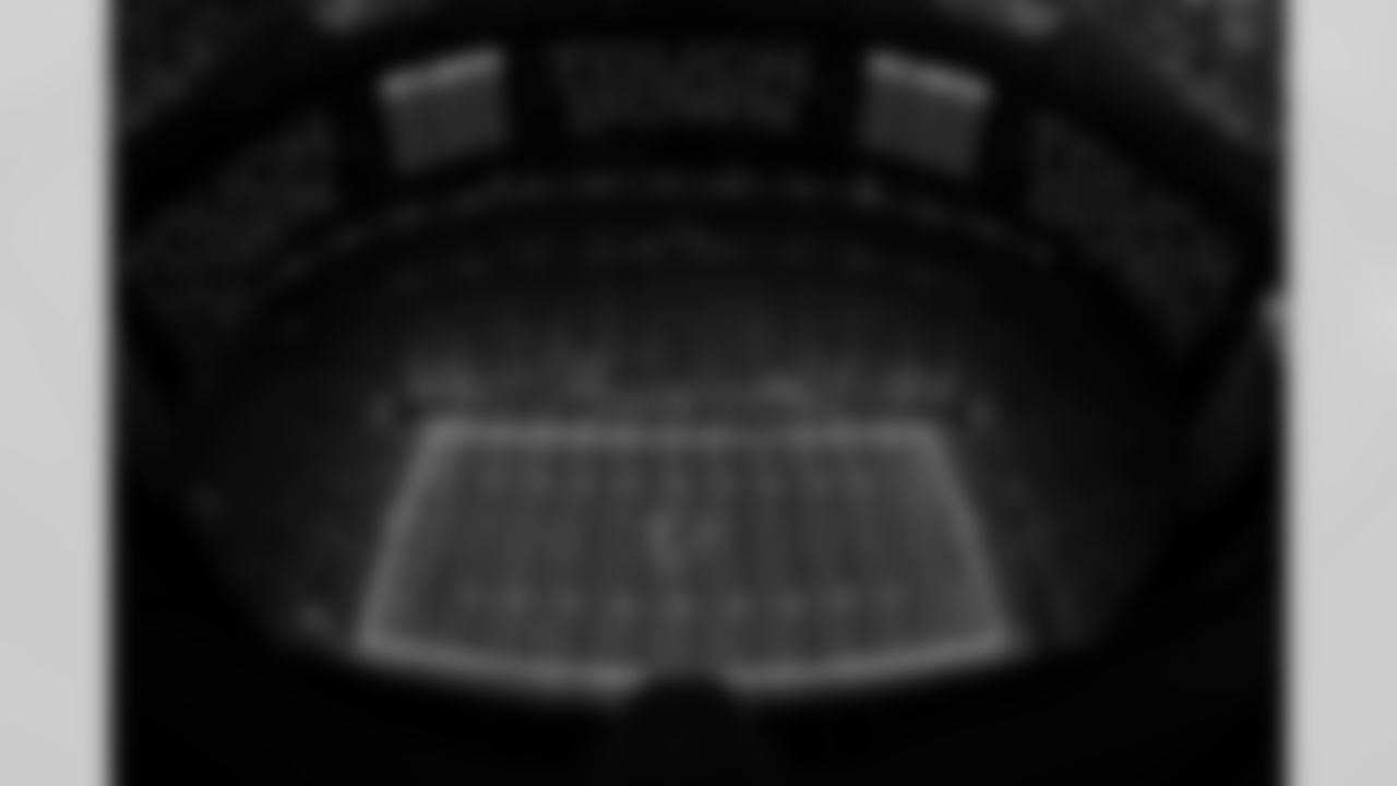 A general view from the roof during the Week 4 Game against the Washington Commanders at Mercedes-Benz Stadium in Atlanta, Georgia on Sunday, September 28, 2025. (Photo by Jay Bendlin/Atlanta Falcons)