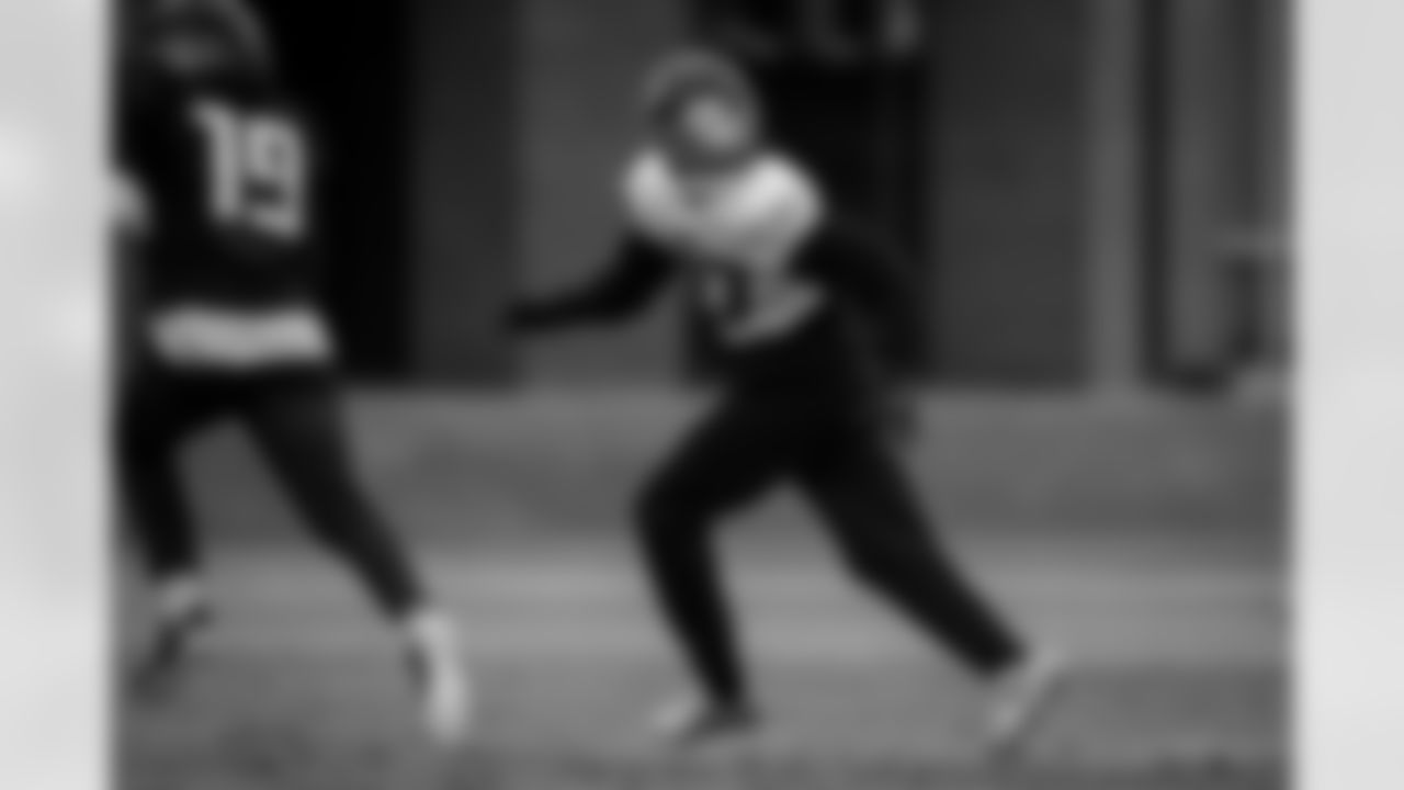 Atlanta Falcons cornerback Cobee Bryant #37 during practice at Atlanta Falcons Training Facility in Flowery Branch, Georgia, on Thursday, December 4, 2025. (Photo by Taylor McLaughlin/Atlanta Falcons)