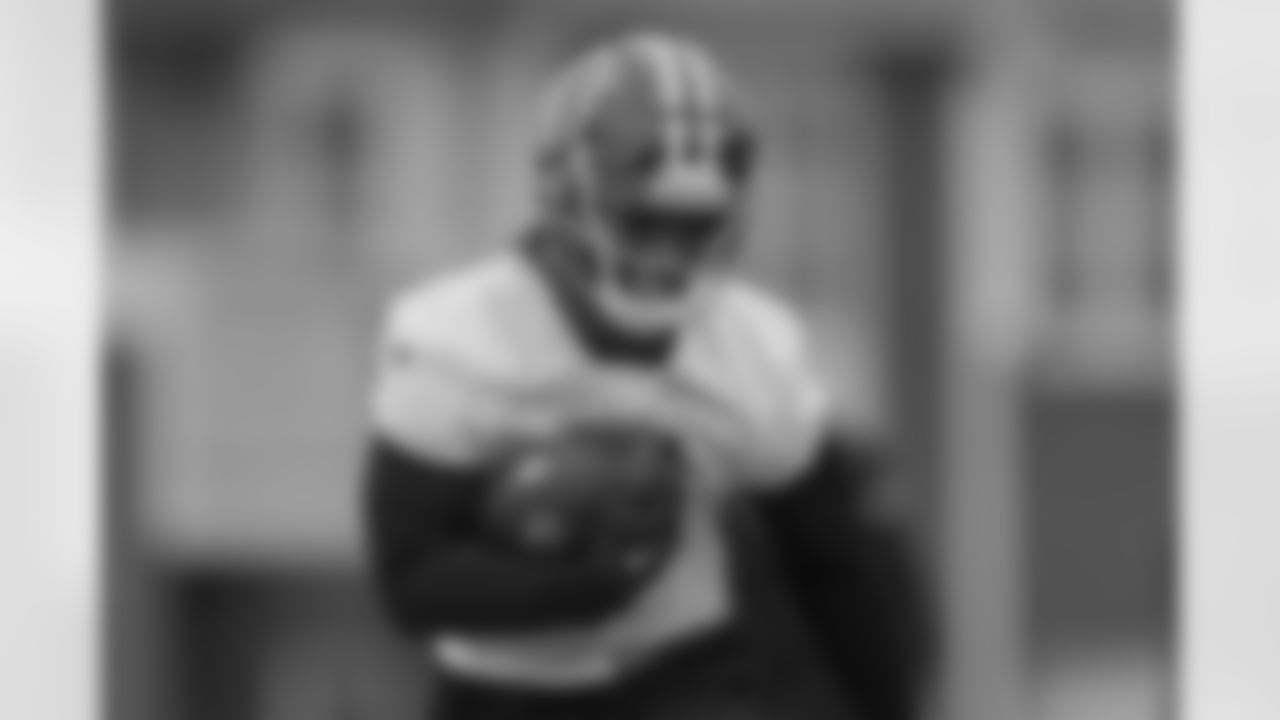 Atlanta Falcons running back Bijan Robinson #7 during practice at Atlanta Falcons Training Facility in Flowery Branch, Ga. on Monday, November 20, 2023. (Photo by Shanna Lockwood/Atlanta Falcons)