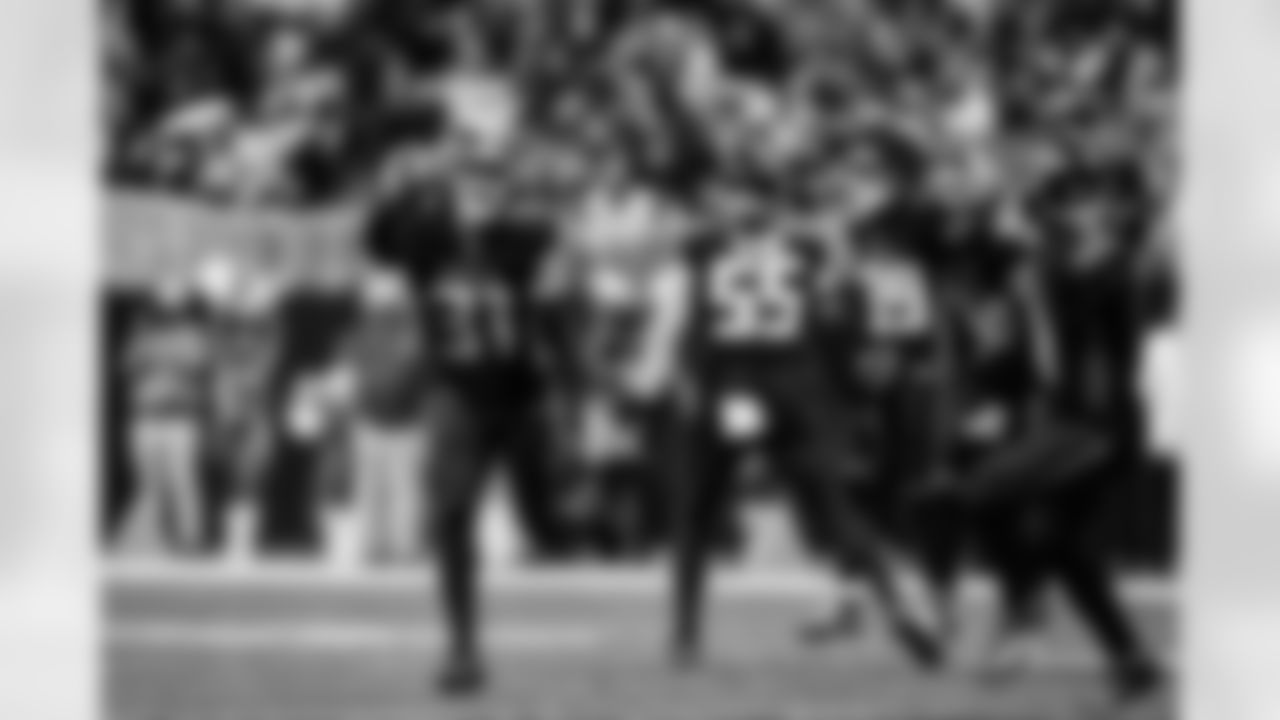 Atlanta Falcons safety Xavier Watts #31 recovers a fumble during the Week 18 Game against the New Orleans Saints at Mercedes-Benz Stadium in Atlanta, Georgia on Sunday, January 4, 2026. (Photo by AJ Reynolds/Atlanta Falcons)