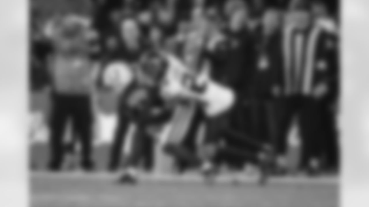 Atlanta Falcons cornerback A.J. Terrell Jr. #24 makes a tackle during the Week 10 Game against the Indianapolis Colts at Olympic Stadium in Berlin, Germany on Sunday, November 9, 2025. (Photo by Brandon Magnus/Atlanta Falcons)