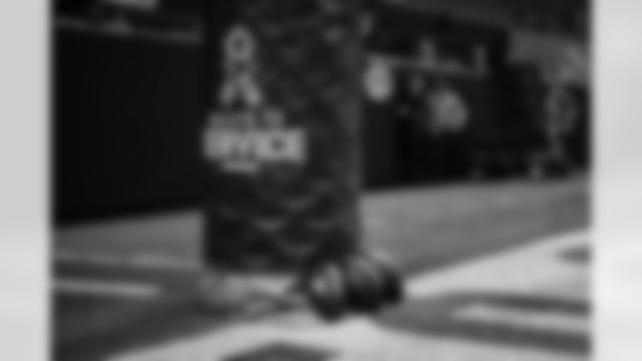 Salute to Service scene setter before the Week 11 Game against the Carolina Panthers at Mercedes-Benz Stadium in Atlanta, Georgia on Sunday, November 16, 2025. (Photo by Taylor McLaughlin/Atlanta Falcons)