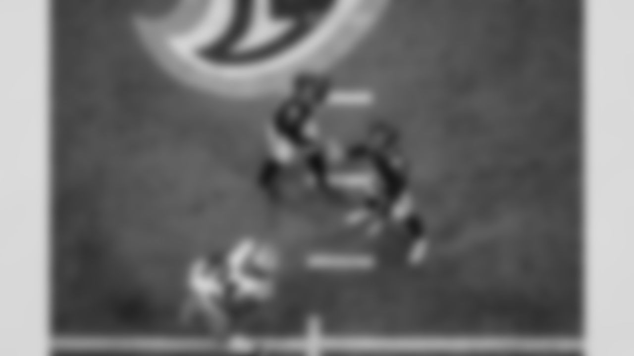 Atlanta Falcons kicker Zane Gonzalez #45 celebrates with Atlanta Falcons punter Bradley Pinion #13 after kicking a field goal during the Week 11 Game against the Carolina Panthers at Mercedes-Benz Stadium in Atlanta, Georgia on Sunday, November 16, 2025. (Photo by Brandon Magnus/Atlanta Falcons)