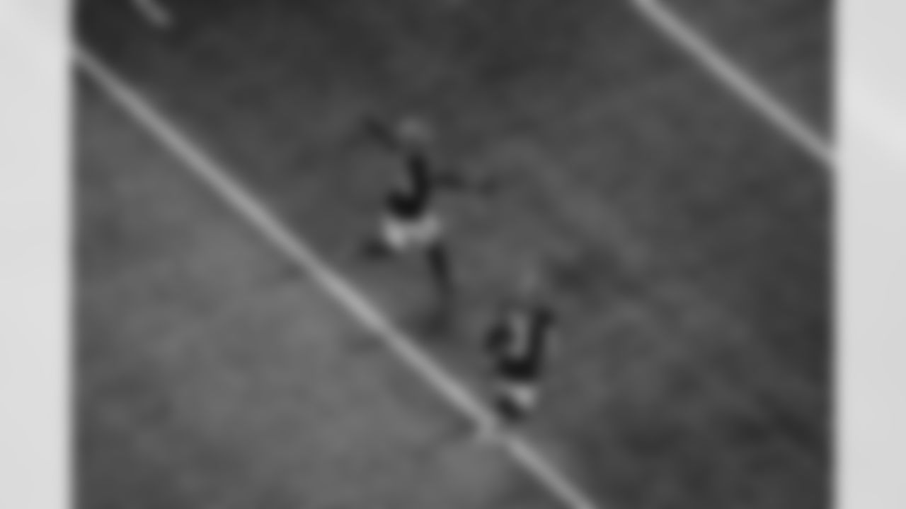 Atlanta Falcons safety Xavier Watts #31 intercepts the ball during the Week 17 Game against the Los Angeles Rams at Mercedes-Benz Stadium in Atlanta, Georgia on Monday, December 29, 2025. (Photo by Jay Bendlin/Atlanta Falcons)