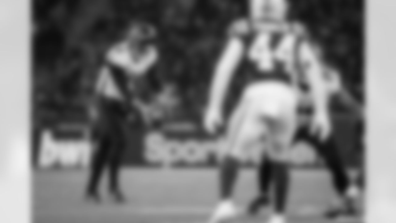 Atlanta Falcons punter Bradley Pinion #13 punts the ball during the Week 10 Game against the Indianapolis Colts at Olympic Stadium in Berlin, Germany on Sunday, November 9, 2025. (Photo by Jay Bendlin/Atlanta Falcons)