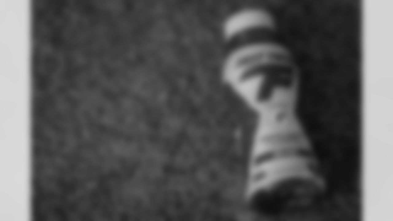 A Gatorade bottle during practice at Atlanta Falcons Training Facility in Flowery Branch, Georgia, on Wednesday, December 17, 2025. (Photo by Jay Bendlin/Atlanta Falcons)