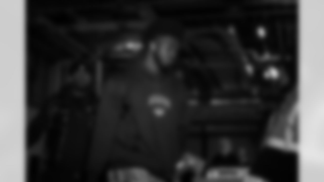 Atlanta Falcons edge rusher Jalon Walker #11 arrives before the Week 13 Game against the New York Jets at Metlife Stadium in East Rutherford, New Jersey on Sunday, November 30, 2025. (Photo by Jay Bendlin/Atlanta Falcons)