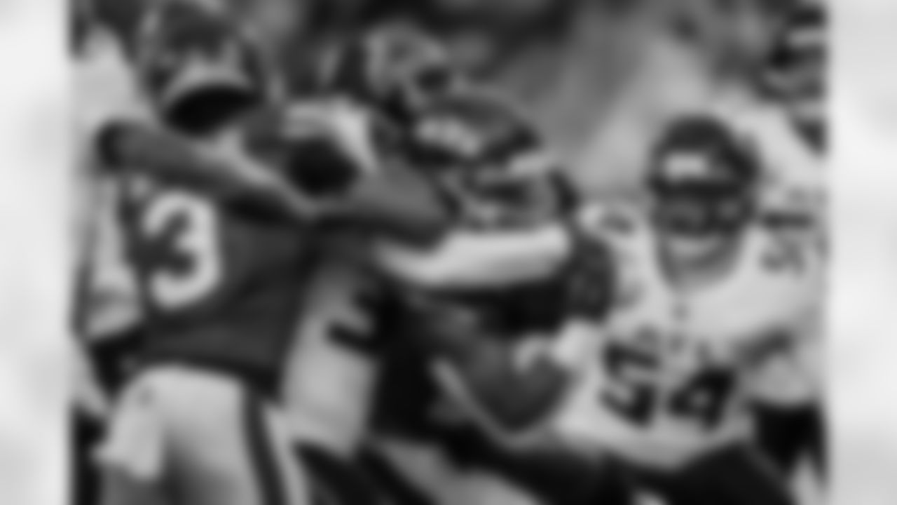 Atlanta Falcons cornerback Cobee Bryant #37 makes a tackle during the Week 13 Game against the New York Jets at Metlife Stadium in East Rutherford, New Jersey on Sunday, November 30, 2025. (Photo by Jay Bendlin/Atlanta Falcons)