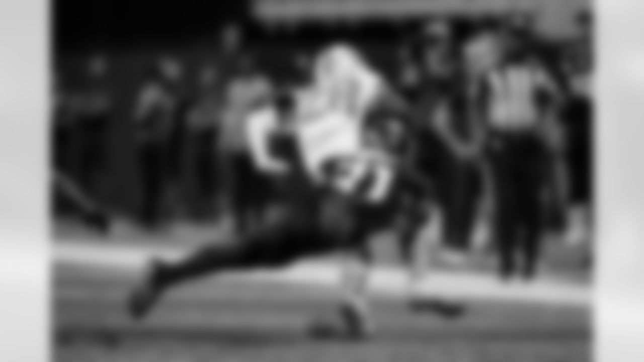 Atlanta Falcons safety Xavier Watts #31 during the Week 8 Game against the Miami Dolphins at Mercedes-Benz Stadium in Atlanta, Georgia on Sunday, October 26, 2025. (Photo by Taylor McLaughlin/Atlanta Falcons)