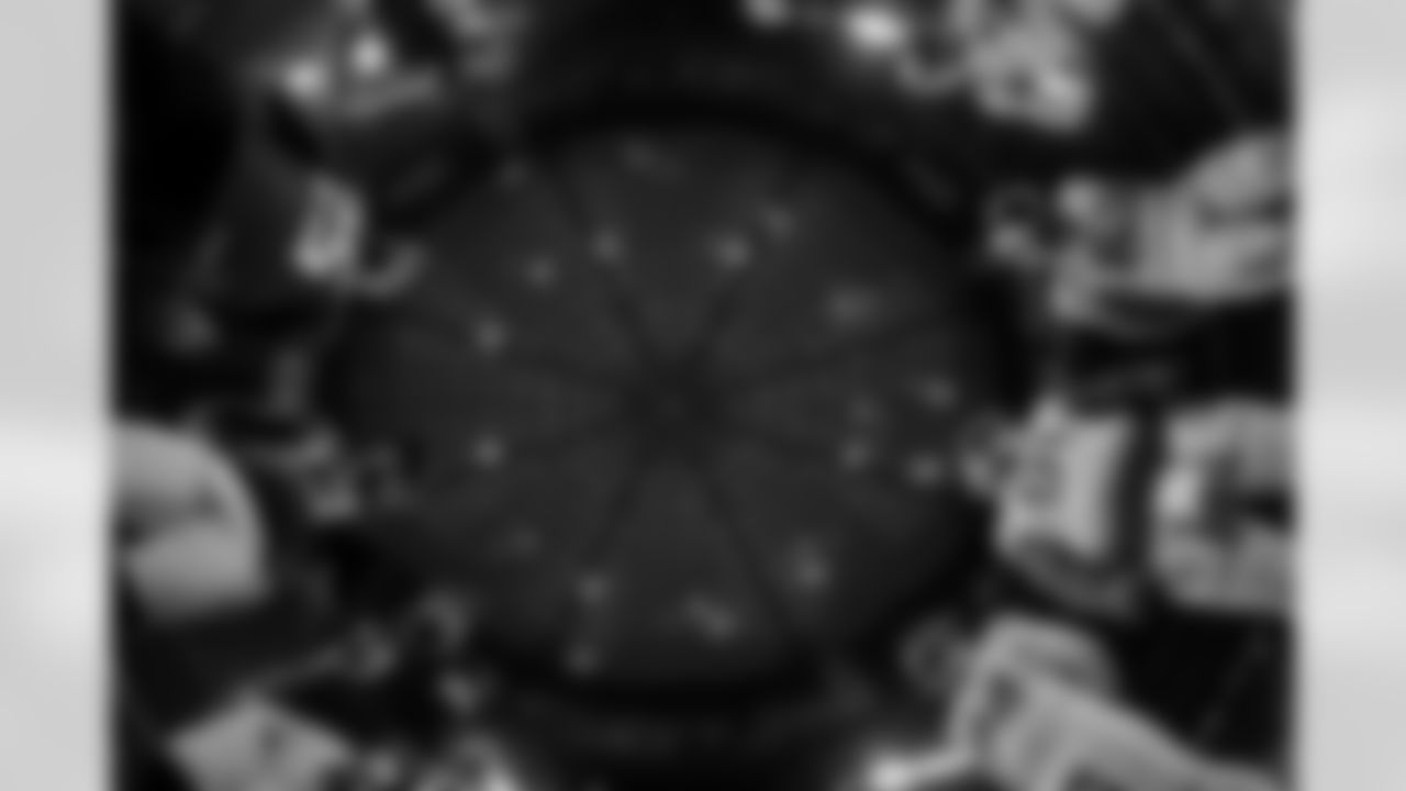 The Coin Toss before the Week 17 Game against the Los Angeles Rams at Mercedes-Benz Stadium in Atlanta, Georgia on Monday, December 29, 2025. (Photo by Jay Bendlin/Atlanta Falcons)