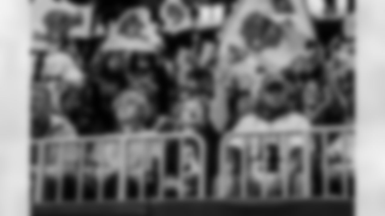 Fans look on during the Week 17 Game against the Los Angeles Rams at Mercedes-Benz Stadium in Atlanta, Georgia on Monday, December 29, 2025. (Photo by Taylor McLaughlin/Atlanta Falcons)