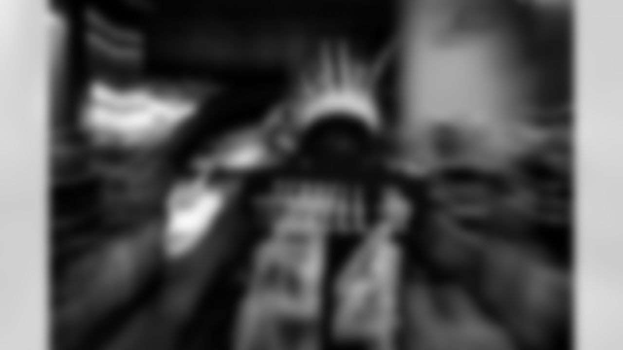 Atlanta Falcons cornerback A.J. Terrell Jr. #24 walks out to warm ups before the Week 17 Game against the Los Angeles Rams at Mercedes-Benz Stadium in Atlanta, Georgia on Monday, December 29, 2025. (Photo by Taylor McLaughlin/Atlanta Falcons)