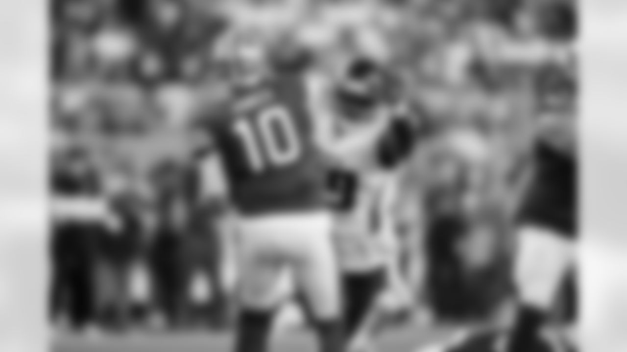 Atlanta Falcons defensive lineman Sam Roberts #99 during the Week 7 Game against the San Francisco 49ers at Levi's Stadium in Santa Clara, California on Sunday, October 19, 2025. (Photo by Taylor McLaughlin/Atlanta Falcons)