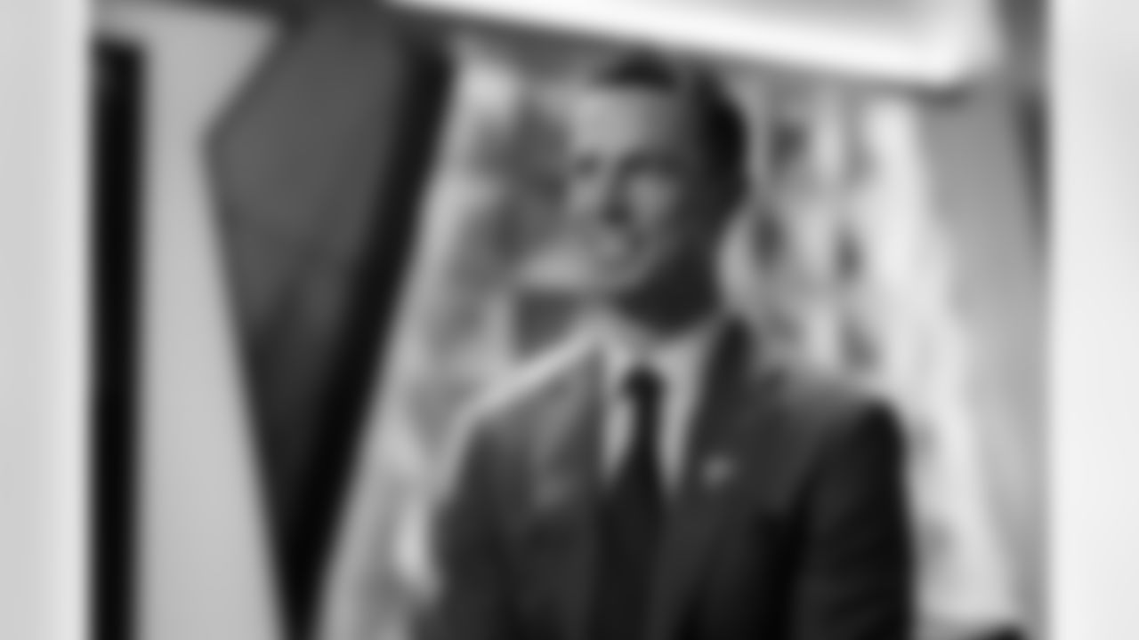 Behind the scenes photos of Atlanta Falcons President of Football Operations Matt Ryan's interview with Atlanta Falcons Senior Reporter Tori McElhaney at the Atlanta Falcons Training Facility in Flowery Branch, Ga. On Tuesday, January 13, 2026.(Photo by Taylor McLaughlin/Atlanta Falcons)